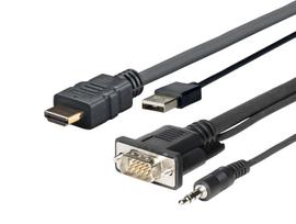 VivoLink Pro - HDMI-Kabel - HDMI männlich zu USB, HD-15 (VGA), Stereo Mini-Klinkenstecker männlich - 1 m (PROHDMIMVGA1)