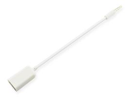 MicroConnect - Audio- / USB-Adapter - USB (W) zu 4-poliger Mini-Stecker (M) - 20cm - weiß (AUDUSBFW)