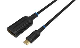 MicroConnect - Adapterkabel - 24 pin USB-C (M) zu DisplayPort (W) - DisplayPort 1,2 - 20cm - Schwarz (MC-USBCDP-A)