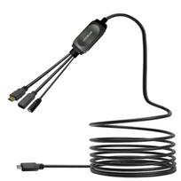 VivoLink USB-C HUB Cable with USB3.0 & Charging 7.5m black - Kabel - Digital/Daten (PROUSBCHDMIUSB3-7.5)