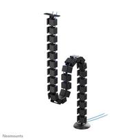 NEOMOUNTS CABLE SPINE ORGANIZER FOR SIT/STAND DESK FRAMES, SCREW MOUNTED, BLACK