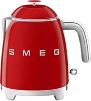 "Smeg", KLF05RDEU, mažas elektrinis virdulys 0,8 l, nerūdijančio plieno filtras, apsauginis išjungiklis, vandens lygio indikatorius, neslystantis pagrindas ir integruotas kabelio vyniotuvas, galia 1400 W, raudonos spalvos