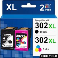 "Starink" atkurtos suderinamos HP 302XL 302 XL spausdintuvo kasetės, skirtos HP Envy 4520 4525 4524 4527 HP Officejet 3833 4658 3834 3830 3831 HP Deskjet 3630 2130 3636 1110 3633 (juodos/spalvotos)