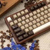 164 klavišų PBT Doubleshot Keycaps Brown Translucent Keycaps Keycaps Keycaps tinka 61/64/87/104/108 Cherry Mx Switch mechaninei klaviatūrai