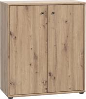 FORTE Tempra 2 komoda su 2 durelėmis, inžinerinė mediena, "Artisan" ąžuolo stiliaus, 73,7 x 85,5 x 34,8 cm (plotis x aukštis x gylis)