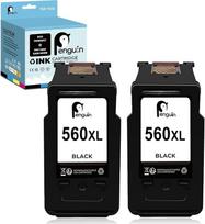 Penguin PG-560 XL rašalo kasetė, tinkanti naudoti kaip restauruotos spausdintuvo TS5350i TS5351 TS5351a TS5352 TS5352i TS5353 TS7450 TS7451 TR7022a, skirta naudoti Canon 560XL 2 juodos spalvos spausdintuve