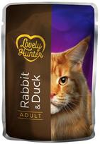 LOVELY HUN Adult Konservuotas pašaras katėms su triušiena ir antiena 85 g