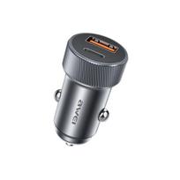 AWEI C-857 33W AUTOMOBILINIS ĮKROVIKLIS SU USB IR USB-C PRIEVADAIS, GREITAS ĮKROVIMAS