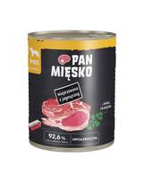 PAN MIŠKO Kiauliena su aviena drėgnas maistas šunims 800 g