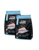 PAN MIŠKO Vištiena su upėtakiu katėms traškučiai S 2x400 g