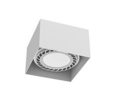 Brosline 1268 - taškinis šviestuvas CAGE 1xGU10/18W/230V, baltas