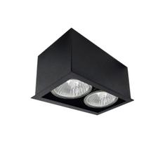 Brosline 1080 - Taškinis šviestuvas CAGE 2xGU10/10W/230V juodas