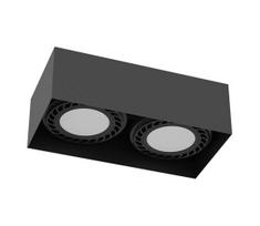 Brosline 1269 - Taškinis šviestuvas CAGE 2xGU10/18W/230V juodas
