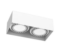 Brosline 1270 - taškinis šviestuvas CAGE 2xGU10/18W/230V, baltas