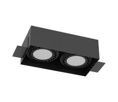 Brosline 3270 - Įmontuojamas šviestuvas CAGE 2xGU10/18W/230V juodas