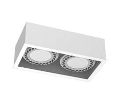 Brosline 1274 - Taškinis šviestuvas CAGE 2xGU10/18W/230V baltas