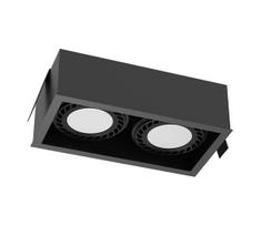 Brosline 3274 - Lubinis šviestuvas CAGE 2xGU10/18W/230V juodas