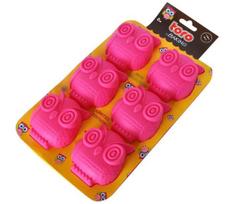Silikoninė forma keksiukams TORO, rožinė