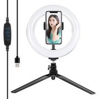 Tripod Mount Puluz su 20cm LED žiedu Vlogging PKT3073B