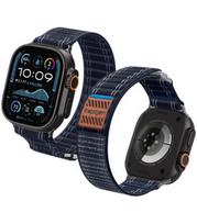 Mėlyna apyrankė Apple Watch 8 / 9 / 10 / 11 / SE / ULTRA (44 / 45 / 46 / 49 MM) laikrodžiui "Spigen WBF0 Band"