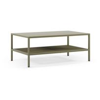Žalios spalvos iš metalo kavos staliukas 60x100 cm Fayna – Marckeric