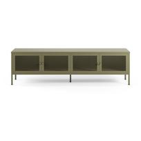 Žalios spalvos iš metalo TV spintelė 160x50x35 cm Fayna – Marckeric
