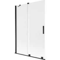Mexen Velar dvisparnis stumdomas vonios ekranas 120 x 150 cm, matinė danga, juodas - 896-120-000-31-70