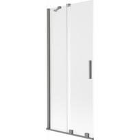 Mexen Velar vonios panelis, 2-juostės stumdomos, 80 x 150 cm, matiniai, juodo metalo - 896-080-000-31-95