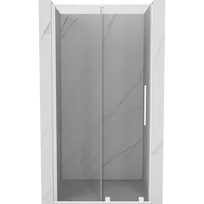 Mexen Velar L stumdomos durys, 100 cm, skaidrios, baltos - 871-100-003-01-20