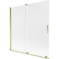 Mexen Velar vonios širmos 2 atvartų stumdomos 160 x 150 cm, matinės, auksinės - 896-160-000-31-50