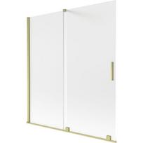 Mexen Velar vonios užuolaida dviejų dalių stumdoma 150 x 150 cm, matinė, auksinė matinė - 896-150-000-31-55