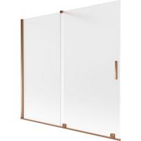 Mexen Velar 2-jų durų slankioji vonios sienelė 170 x 150 cm, matinė, rožinis auksas - 896-170-000-31-60