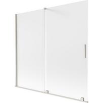 Mexen Velar vonios kambario 2 durų slankiojamos pertvaros 170 x 150 cm, matinės, šepetėtas nikelis - 896-170-000-31-97