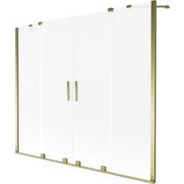 Mexen Velar Duo vonios ekrano 2 dalių stumdomas 170 x 150 cm, matinė, auksinė - 896-170-000-32-50