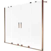 Mexen Velar Duo vonios pertvara 2-durų stumdomas 190 x 150 cm, matinė, rožinis auksas - 896-190-000-32-60