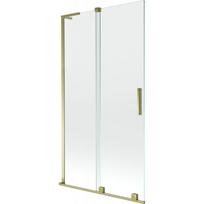 Mexen Velar L vonios pertvara 2-jų durų stumdoma 100 x 150 cm, skaidri, auksinė - 896-100-003-01-50
