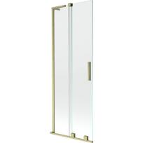 Mexen Velar L vonios ekrano 2-durų stumdomas 75 x 150 cm, skaidrus, auksinis šlifuotas - 896-075-003-01-55