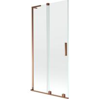 Mexen Velar L vonios ekranas 2-dalių stumdomas 95 x 150 cm, permatomas, rožinis auksas - 896-095-003-01-60