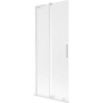 Mexen Velar L vonios sienelė, 2-stumdomos durys, 80 x 150 cm, matinė, balta - 896-080-003-31-20