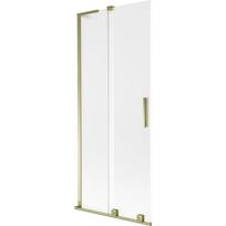 Mexen Velar L dviejų durų vonios pertvara 85 x 150 cm, matinė, auksinė - 896-085-003-31-50