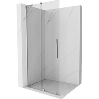 Mexen Velar L stumdomas dušo sienelė Walk-in 90 x 200 cm, permatoma 8 mm, chromas - 871-090-003-03-01