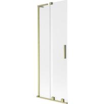 Mexen Velar L vonios sienelė 2 dalių stumdoma 70 x 150 cm, matinė, auksinė šlifuota - 896-070-003-31-55
