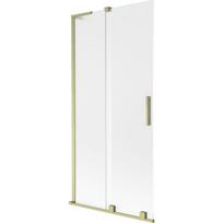 Mexen Velar L vonios užuolaida, 2-jų dalių, slankiojančios, 95 x 150 cm, matinės, auksinis šlifuotas - 896-095-003-31-55