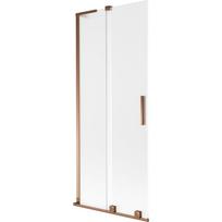 Mexen Velar L vonios sienelė 2-jų dalių stumdomas 85 x 150 cm, šerkšnas, rožinis auksas - 896-085-003-31-60