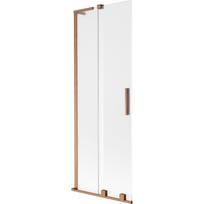 Mexen Velar L vonios ekranas, 2 varstomų durų, stumdomas, 70 x 150 cm, matinės, šlifuota varis - 896-070-003-31-65