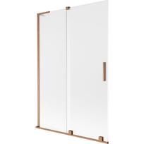 Mexen Velar L vonios sienelė 2-dalių stiklui stumdomas 120 x 150 cm, matinė, šepečiu valcuota varis - 896-120-003-31-65