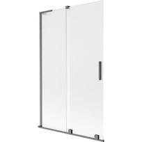 Mexen Velar L vonios ekranas, 2-jų durų slankiojančios, 110 x 150 cm, matinė, šlifuota gun gray - 896-110-003-31-66