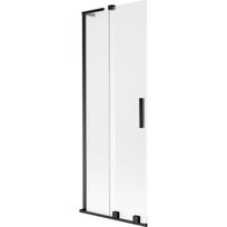 Mexen Velar L vonios užuolaida, 2 dalių, stumdomas 75 x 150 cm, matinis, juodas - 896-075-003-31-70