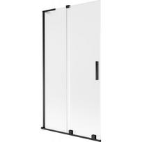 Mexen Velar L vonios ekrano 2 dalių stumdomas 100 x 150 cm, matinė, juoda - 896-100-003-31-70