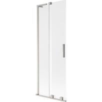 Mexen Velar L vonios ekrano skydelis, dviduris, stumdomas 70 x 150 cm, matinė, šlifuotas nikelis - 896-070-003-31-97